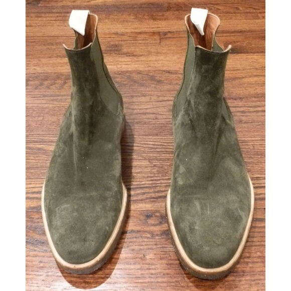 Common Projects 2167 Olive Chelsea Boots Shoes Men's Size 43 - Picture 1 of 5